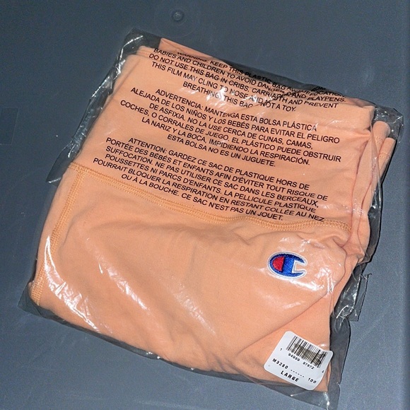 Orange/peach Champion Everyday Bike Shorts 7” - Picture 4 of 4